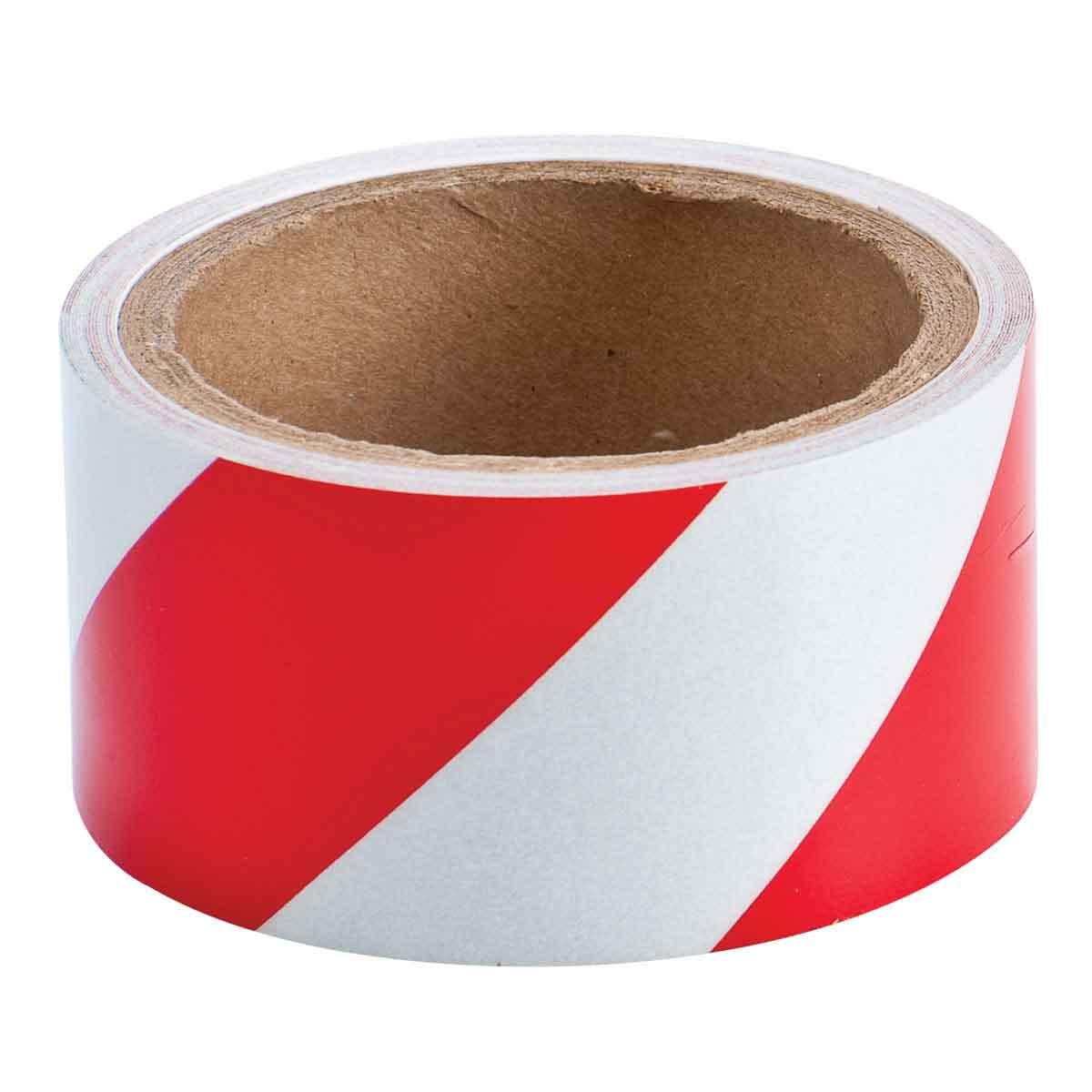 BRADY RD/WHT STRIPED TAPE 2"X15'