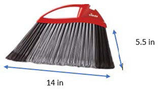 VILEDA 18" PLASTIC MUS FLR SQUEGEE H.D.