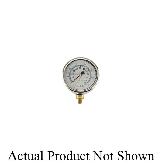 BOSHART PRESS. GAUGE NO LEAD GLY. 4" DIAL