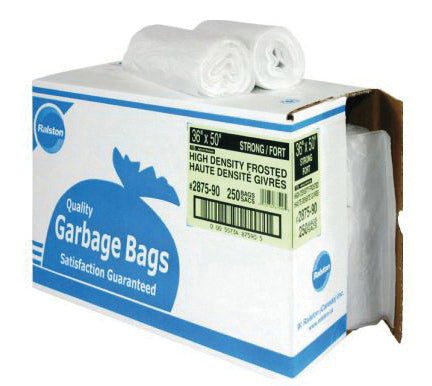 RALSTON GARBAGE BAGS 26X36 500/CS CLEAR