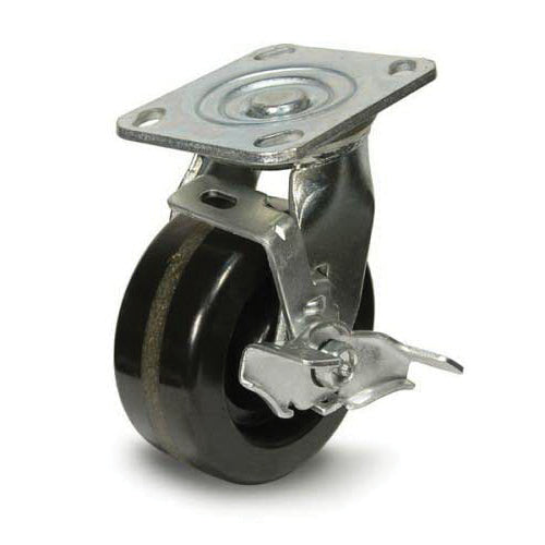 CASTER 4X2 PHENOLIC SWIVEL 550LB CAP.