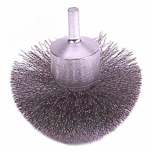 1" CRIMPED WIRE END BRUSH .006" SS FL