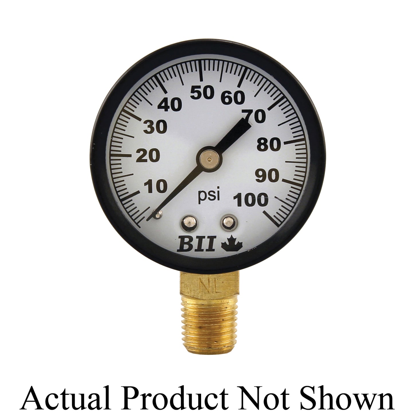 BOSHART PRESS GAUGE NO LEAD 2" 1/4"LM