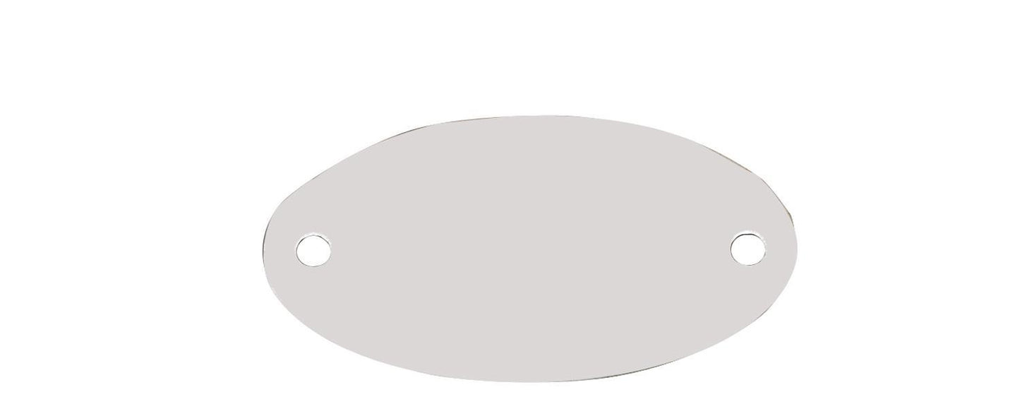 HANSON 1009A OVAL TAG, ALUM 1"DIA./100