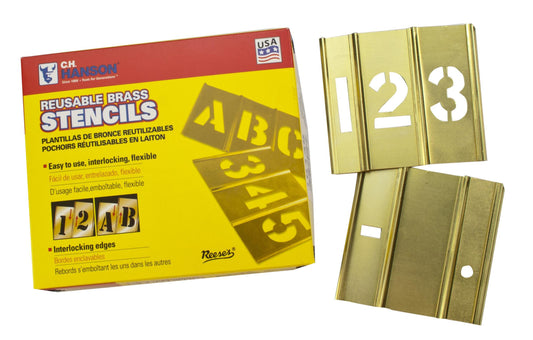 HANSON 2" BRASS STENCIL / 15PC # SET