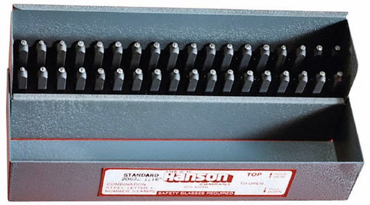 HANSON H.D. STEEL STAMP SET COMBO 5/32