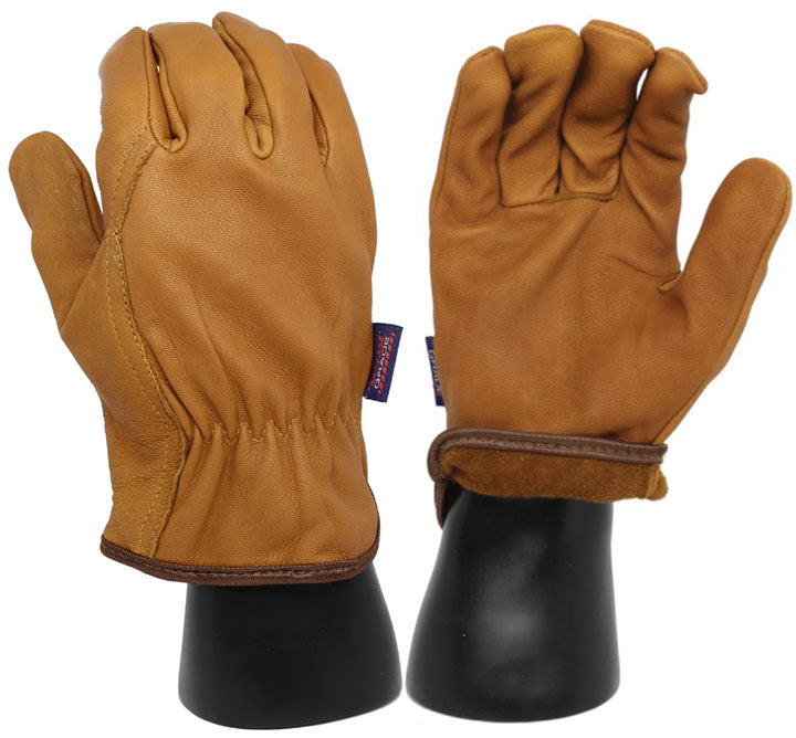 GRAIN LEATHER RMVBL RED THINSULATE LINER
