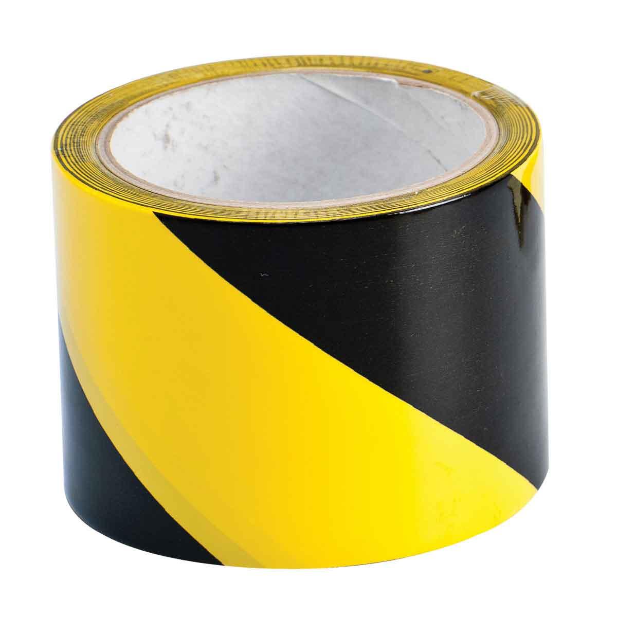 BRADY WARNING TAPE BLCK/YLW 3" X 18YDS