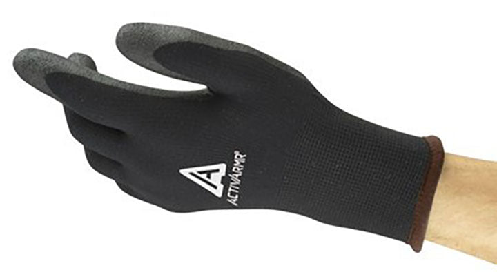ACTIVARMR BLACK THERMAL GLOVES SZ8