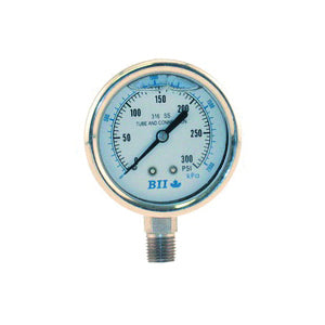 BOSHART PRESSURE GAUGELIQUID1/4"LM SS