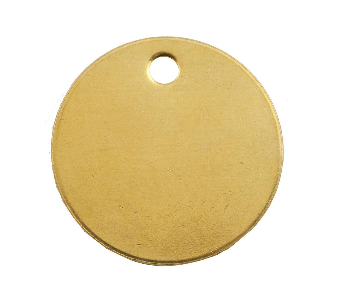 HANSON 1098B ROUND TAG,BRASS 1-1/2"/100
