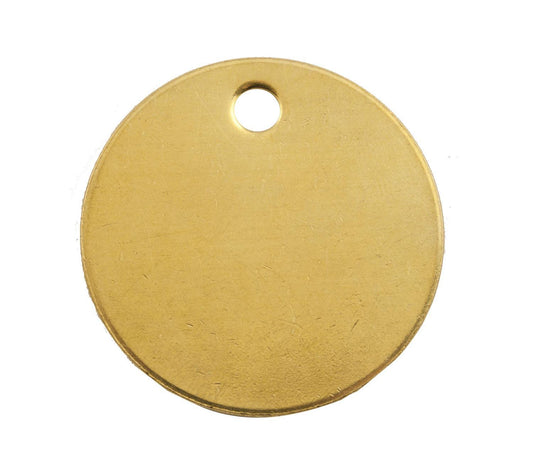 HANSON 1098B ROUND TAG,BRASS 1-1/2"/100
