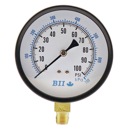 BOSHART PRESS GAUGE NO LEAD 4" DIAL
