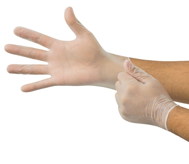 MICROFLEX V28 VINYL GLOVE 100/BX SZ MED