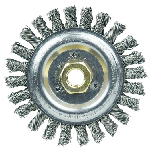 3" WIRE WHEEL .014" STEEL FILL 3/8" AH
