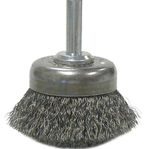 3" CRIMPED WIRE CUP BRUSH .020 BRONZE FL