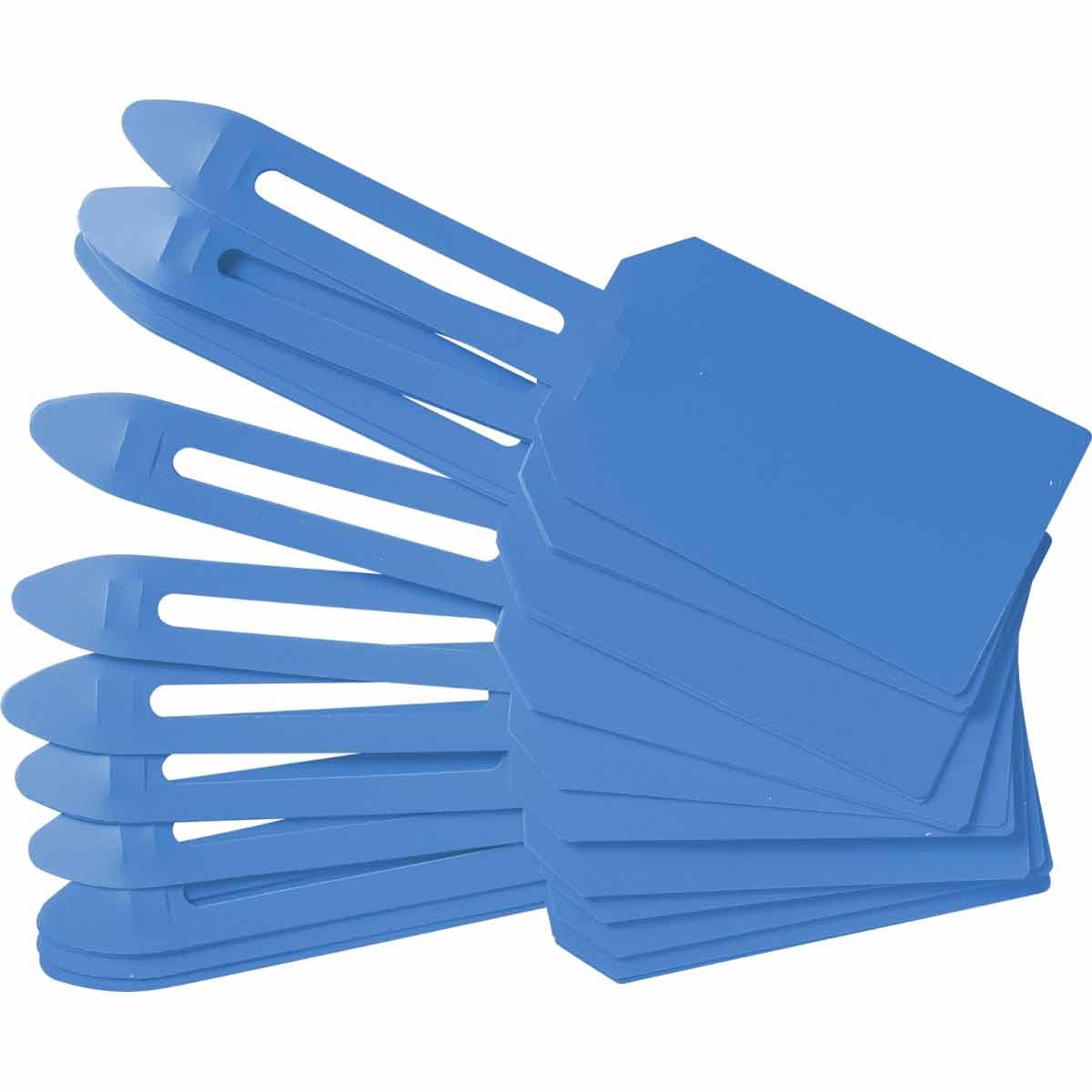 BRADY BLUE LOCK ON TAGS - BLANK 25/PK