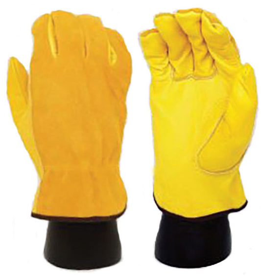 GRAIN LEATHER DRIVER GLV UNLNED WING THMB
