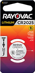 RAYOVAC LITHIUM COIN CELL 2016 3V BTT 1PK