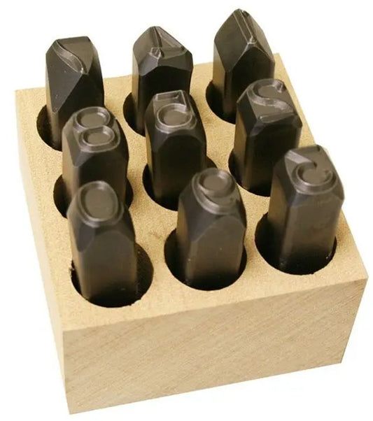 HANSON STAMP SET 3/4 " NUMBER H.D. 9PCS