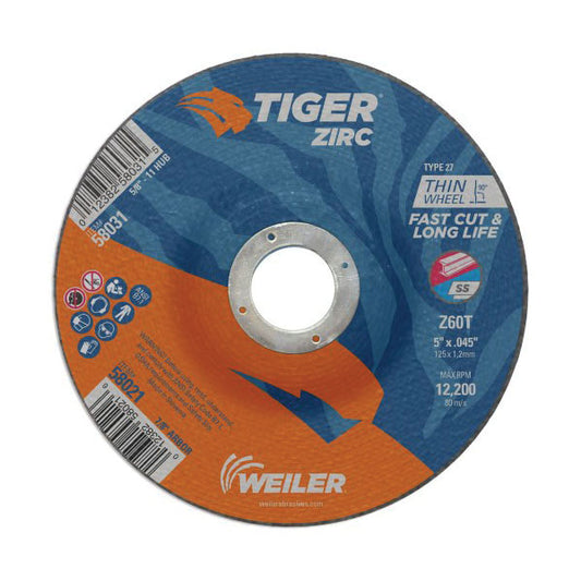 5"X.045" TYPE 27 CTTNG WHL A60T 7/8AH