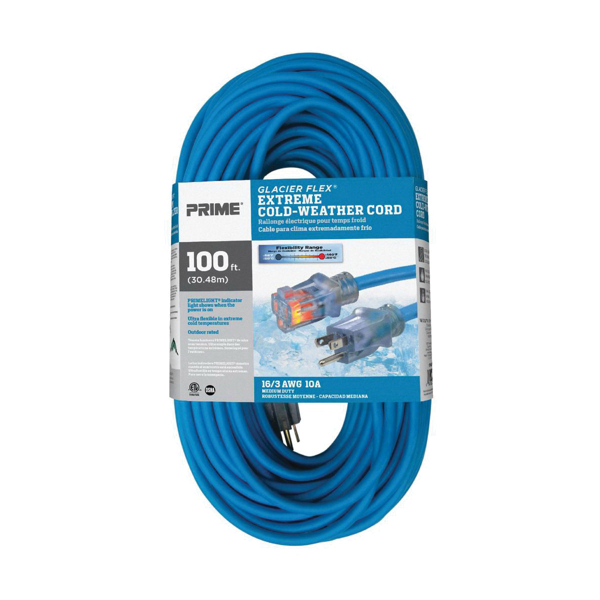 PRIME TRIPLE OUTLET "W" ADAPTER 12/3 2'