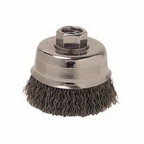 4" KNT WIRE BRSH.020 STL 5/8-11 UNC NUT