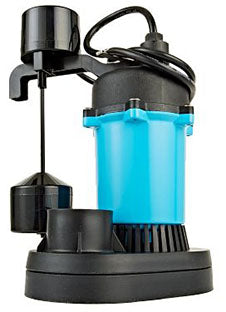LITTLE GIANT PUMP 5-MSP 10'CORD LT BLU