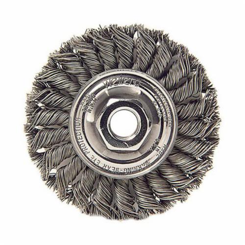5" KNT WIRE BRSH.023 STL 5/8-11 UNC NUT