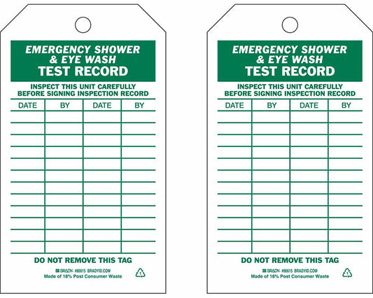 BRADY B851 GRN/WHT 7X4 2-SIDES 10PK