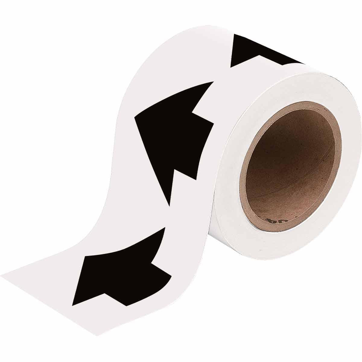BRADY ARROW TAPE 2"X30YDS BLK/WHT
