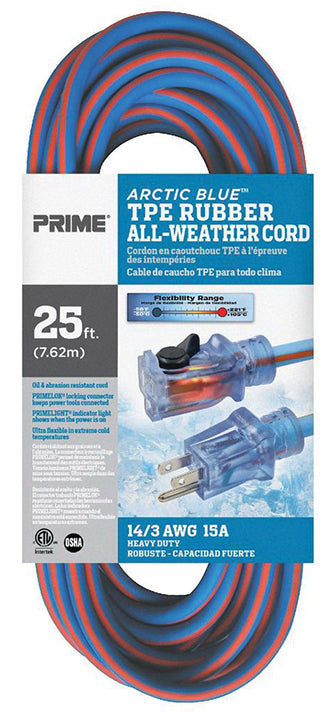PRIME 50' 12/3 YLW LGHTD OUTDR EXT CORD