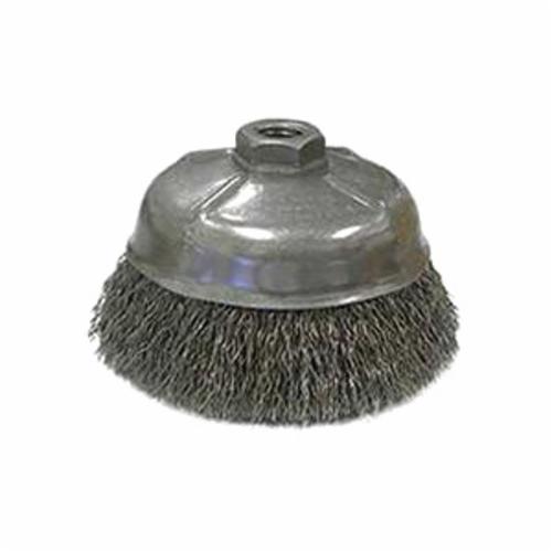 3-1/2" WIRE CUP BRSH .014" STL FL 5/8-11
