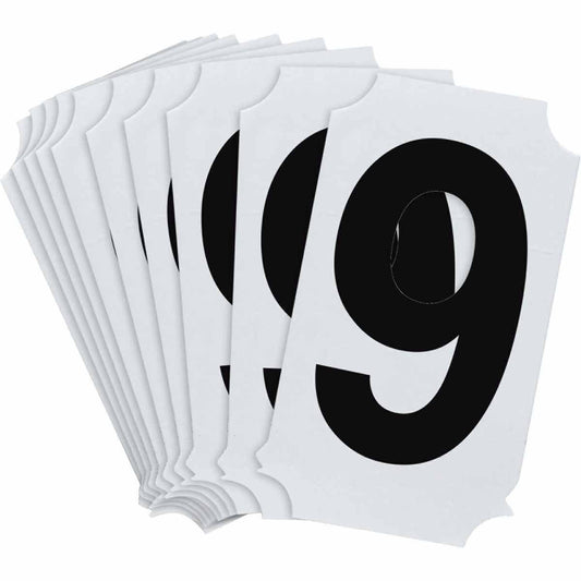 BRADY #9 BLK 2" HELV QUIK-ALIGN 10/PK