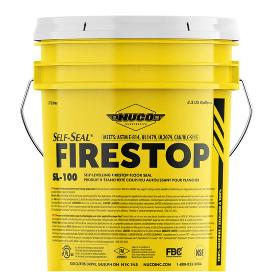 NUCO SL-100 SELF-LEVELING FIRESTOP SILICONE - YELLOW 17 L