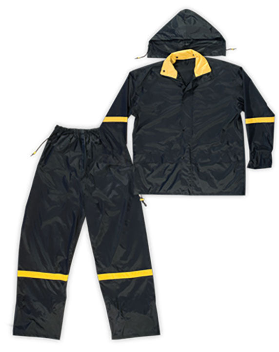 KUNY 3PC HEAVYWEIGHT PVC RAIN SUIT - M