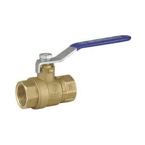 BRASS BALL VLVE FULL PRT THRD W/LO 1-1/4"