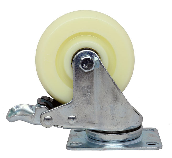 CASTER 2.5"SWIVEL WH POLYOLEFIN 176LB CAP