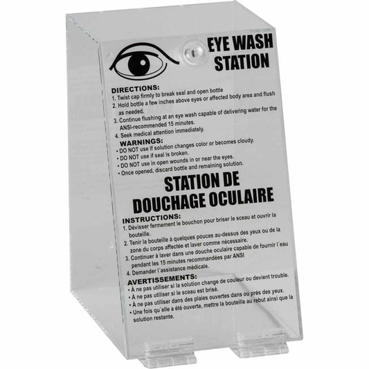 BRADY PRINZING EYE WASH STATION CLR SGL