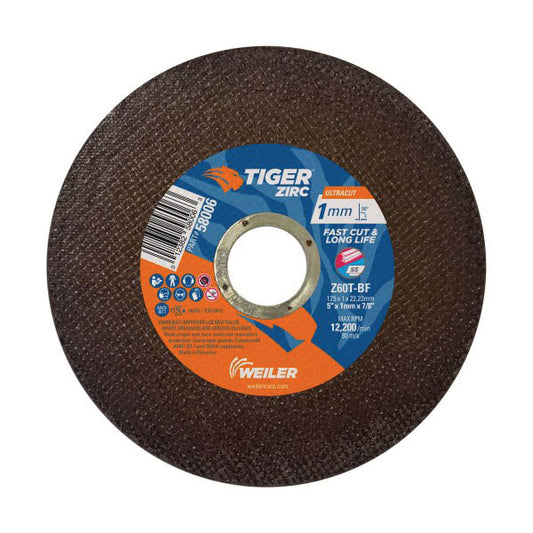 5"X.045" TYPE 1 CUT- OFF WHL A60T 7/8 AH