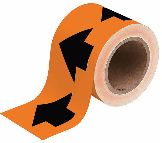 BRADY ARROW TAPE 47"X30YDS BLK/ORG