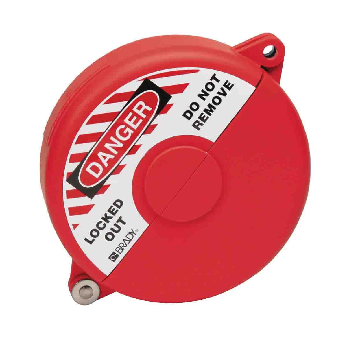 BRADY GATE VALVE LOCKOUT, RED