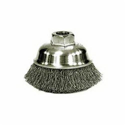 6" KNT WIRE BRSH.023 STL 5/8-11 UNC NUT