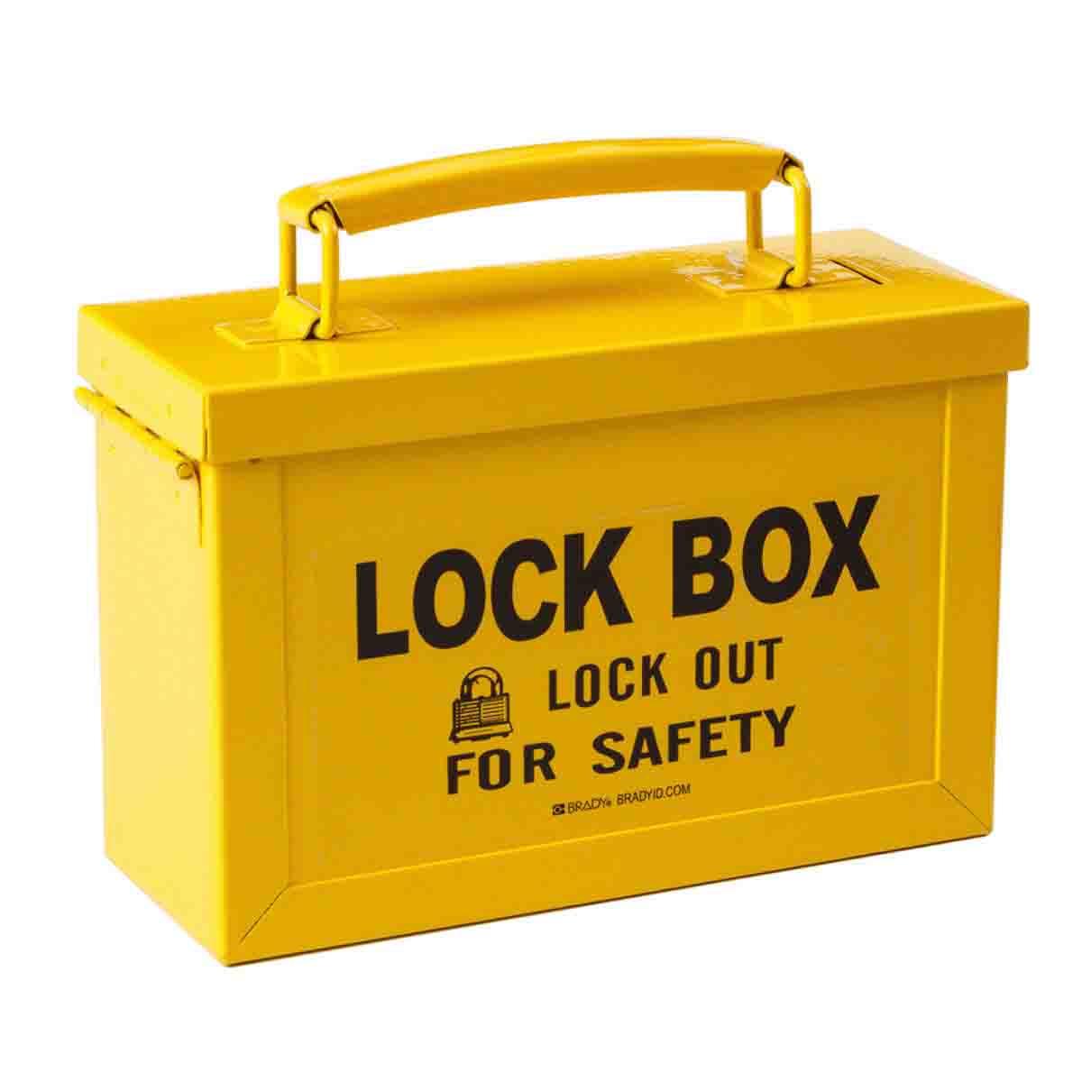 BRADY STEEL PORTABLE GROUP LOCK BOX YLW
