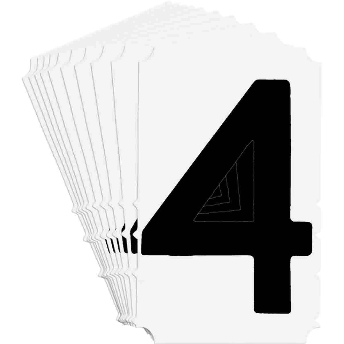 BRADY BLK 3" GOTHIC QUIK-ALIGN 10/PK