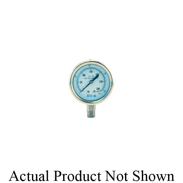 BOSHART PRESSURE GAUGE DRY 1/4"LM SS