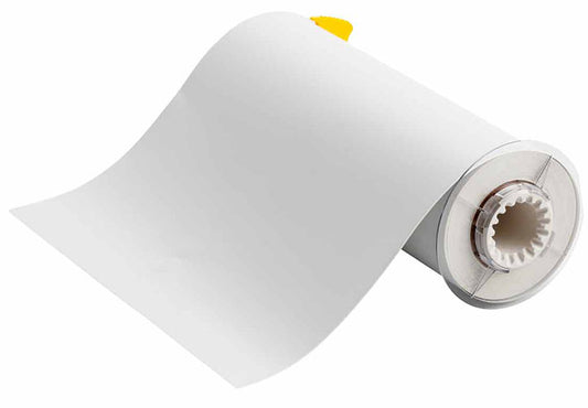 BRADY VINYL LABEL TAPE WHITE 10"X50'