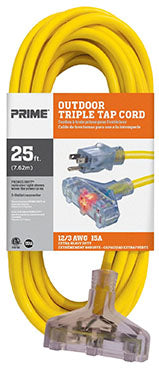 PRIME OUTDOOR CORD 15' 16/3 13AMPS BLCK