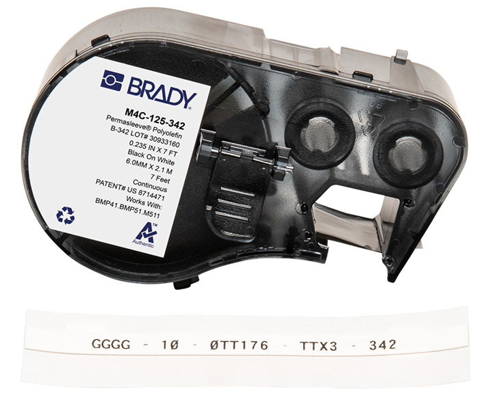 BRADY PERMASLEEVE HEAT SHRINK LBLS 7FT