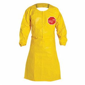DUPONT LONG SLEEVE APRON YLW MD 25/CS